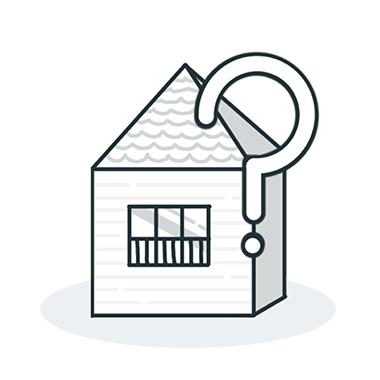 House with Question Mark Illustration<br />
