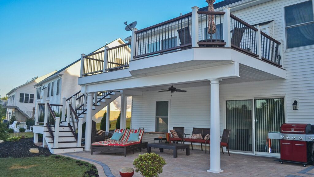 Two-Level Deck with Seating Area