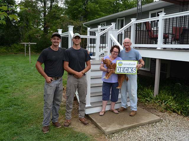 Woodland Decks Team At Barb's House