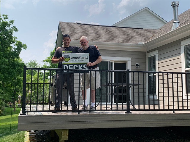 Woodland Decks Team At Kevin's House<br />
