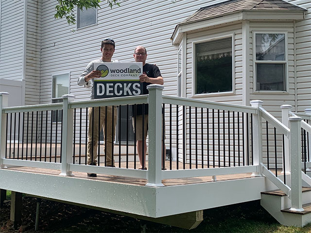 Woodland Decks Team At Mike's House