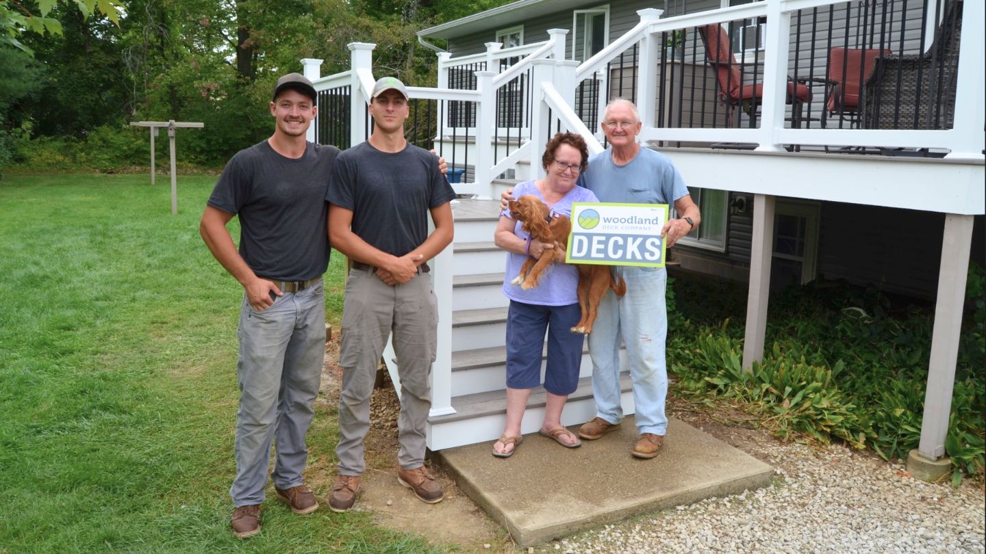 Happy Customers With Woodland Deck Services 