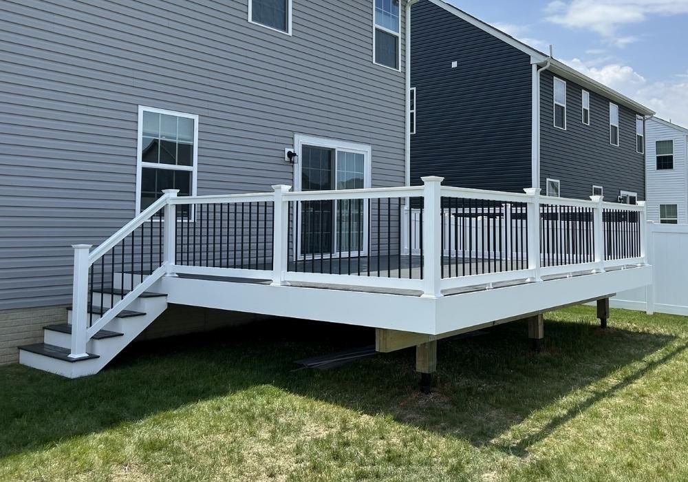 Outdoor Deck With Pergola And Seating Area