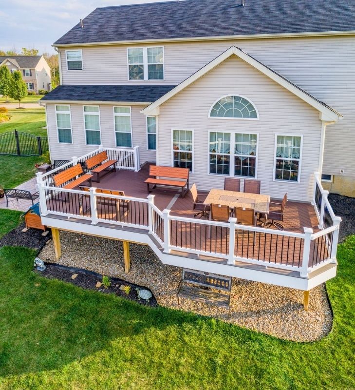 Spacious Deck with Modern Railings