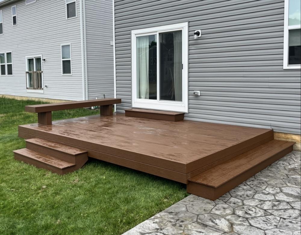 Spacious Deck with Modern Railings