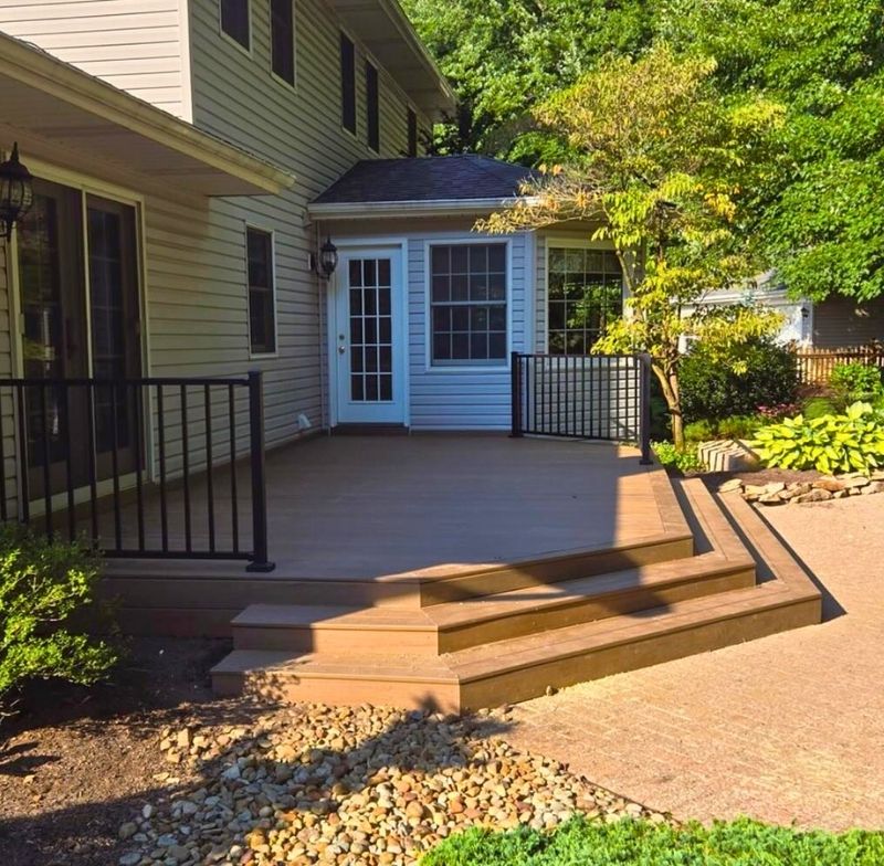 White Deck With A Modern Design in Westernville, OH