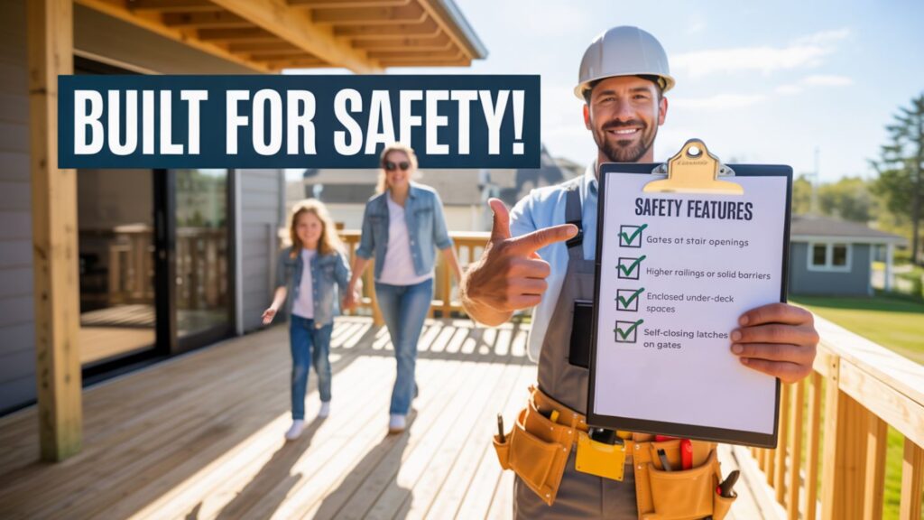 How Deck Builders Incorporate Safety Features Into Designs?