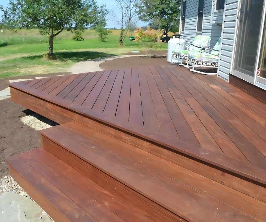 Deck Resurfacing With Smooth Wooden Finish