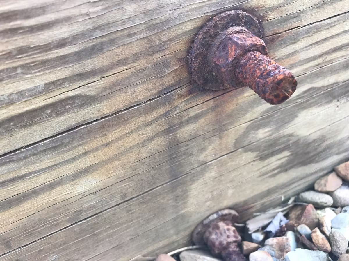 Rusted bolts