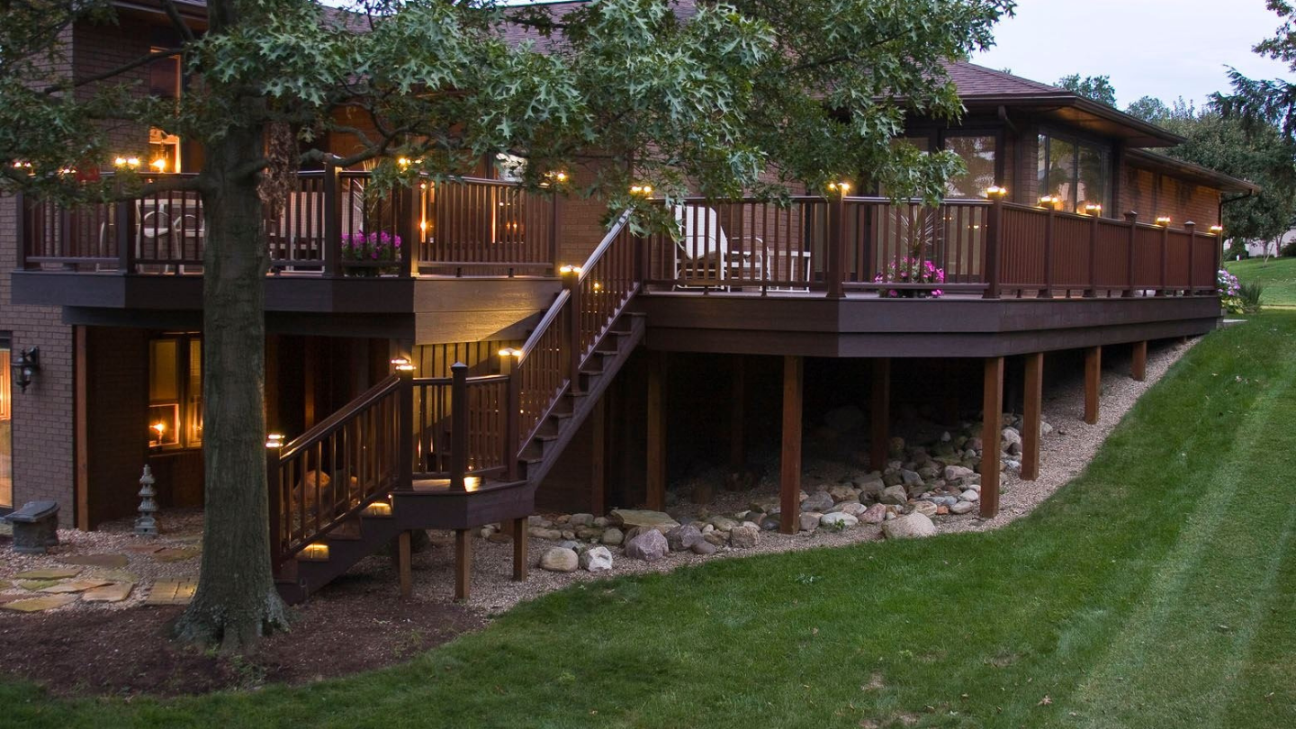 Outdoor Deck Lighting On Elevated Deck